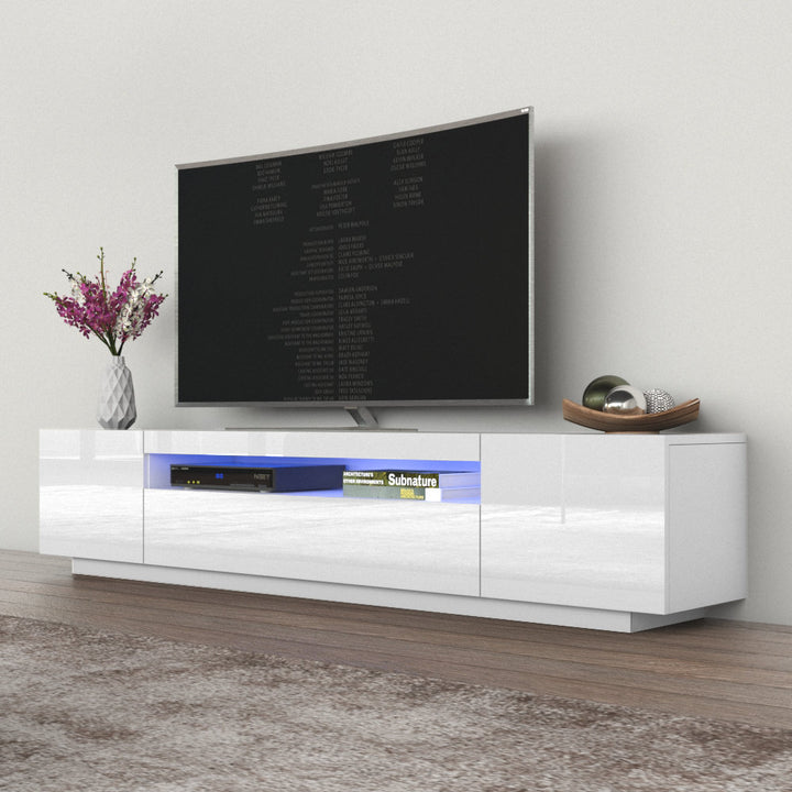 Kenyette TV Stand for TVs up to 79" Latitude Run® Color: White