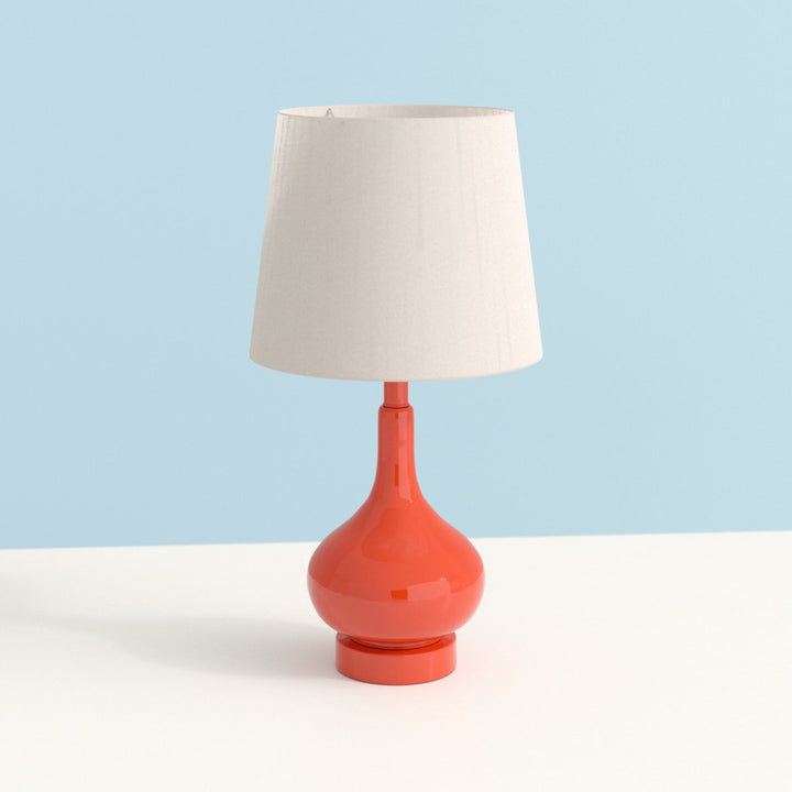 Mikac 17.5" Table Lamp Charlton Home® Base Color: Orange