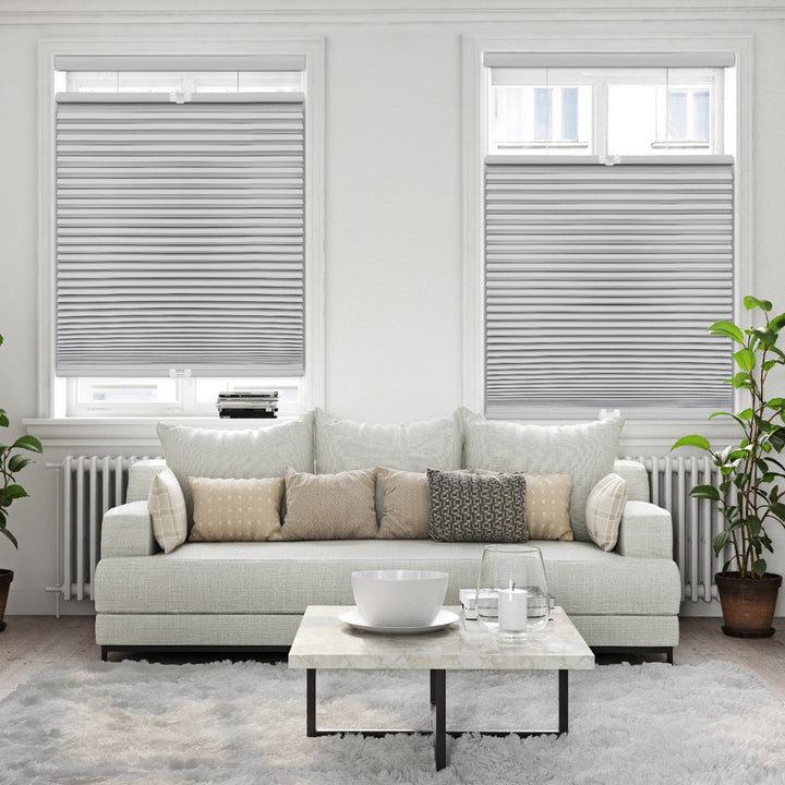 Sheba 1.5 inch Cordless Blackout Top Down bottom Up Cellular Shade Symple Stuff Blind Size: 68" W x 64" L Finish: Sterling Gray