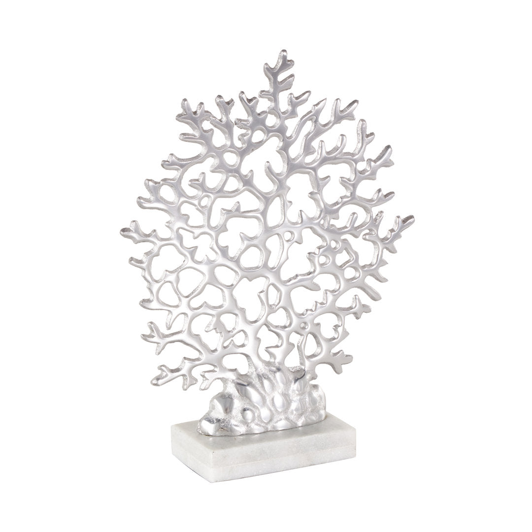 Sizer Aluminum Coral Marble Base Sculpture Highland Dunes