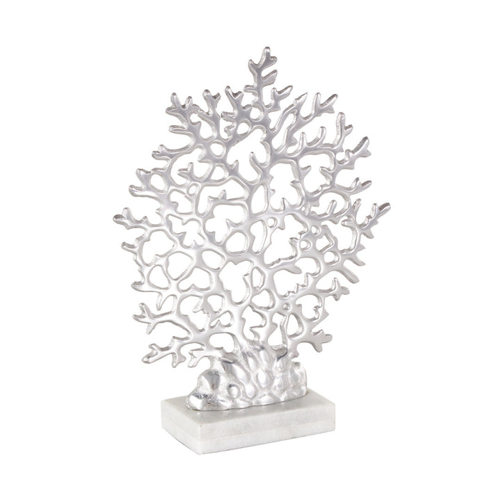 Sizer Aluminum Coral Marble Base Sculpture Highland Dunes