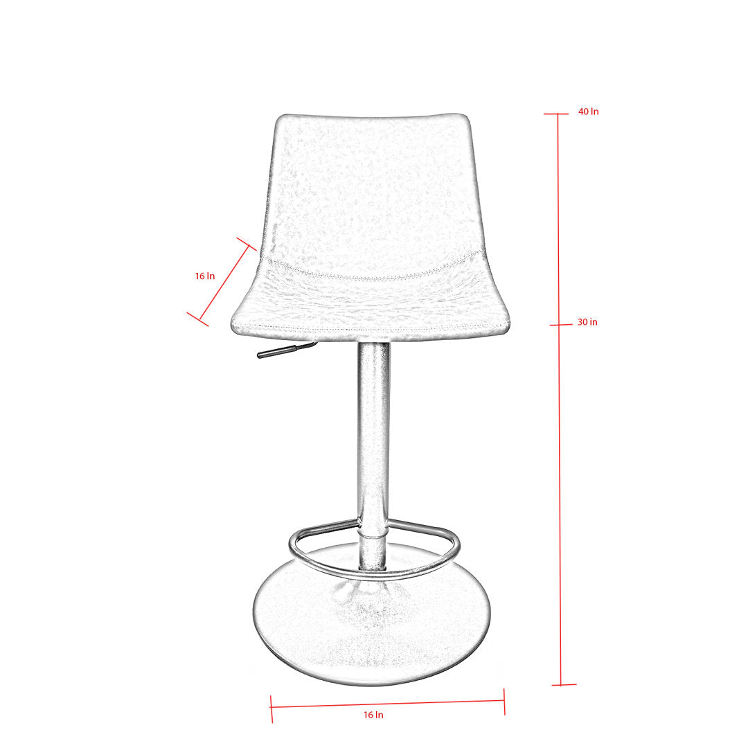 Bressyln Dove Swivel Adjustable Height Bar Stool (Set of 2) Foundry Select
