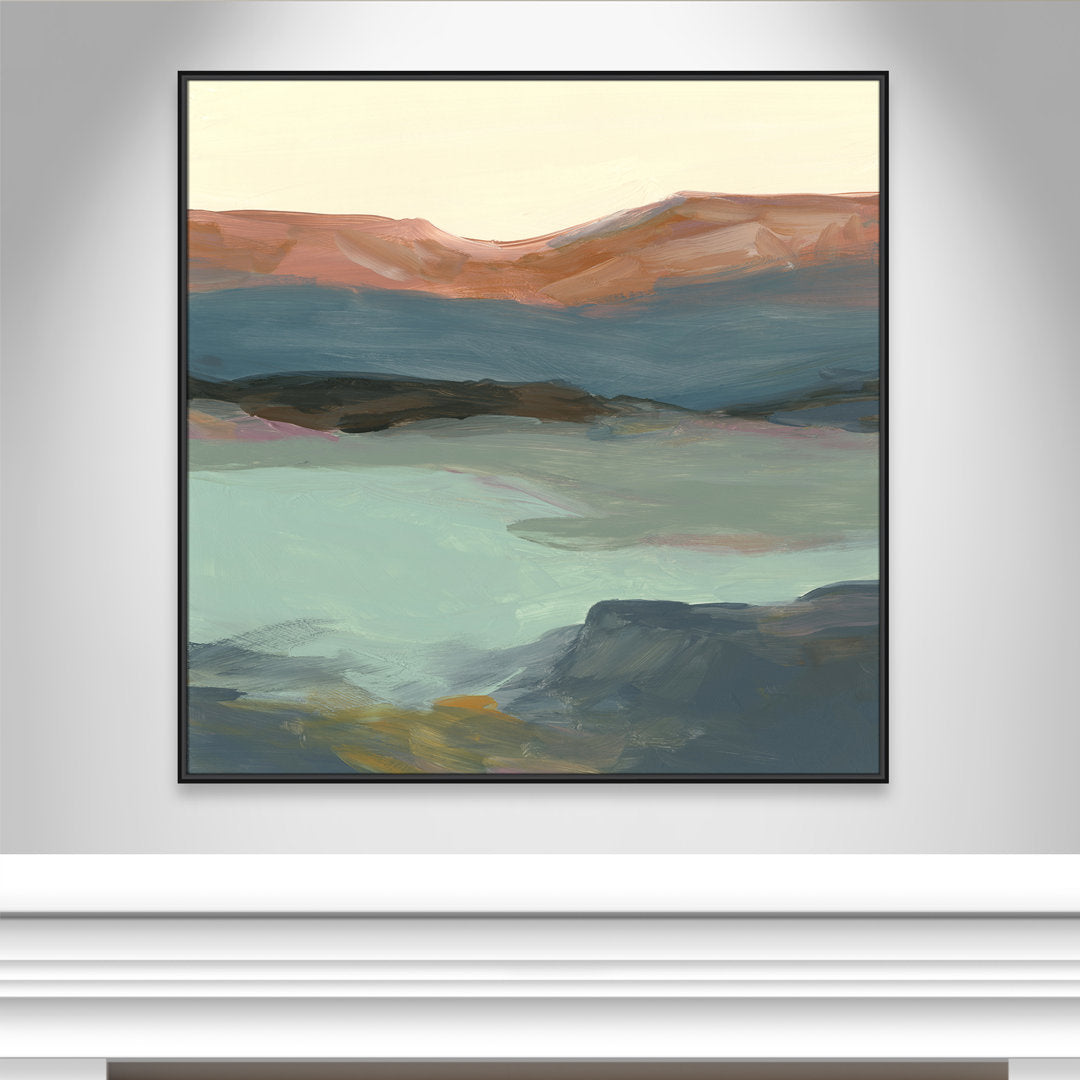 Rolling Bluffs by Carol Robinson - Painting Print Joss & Main Size: 46.5" H x 46.5" W x 2" D Format: Black Framed Canvas