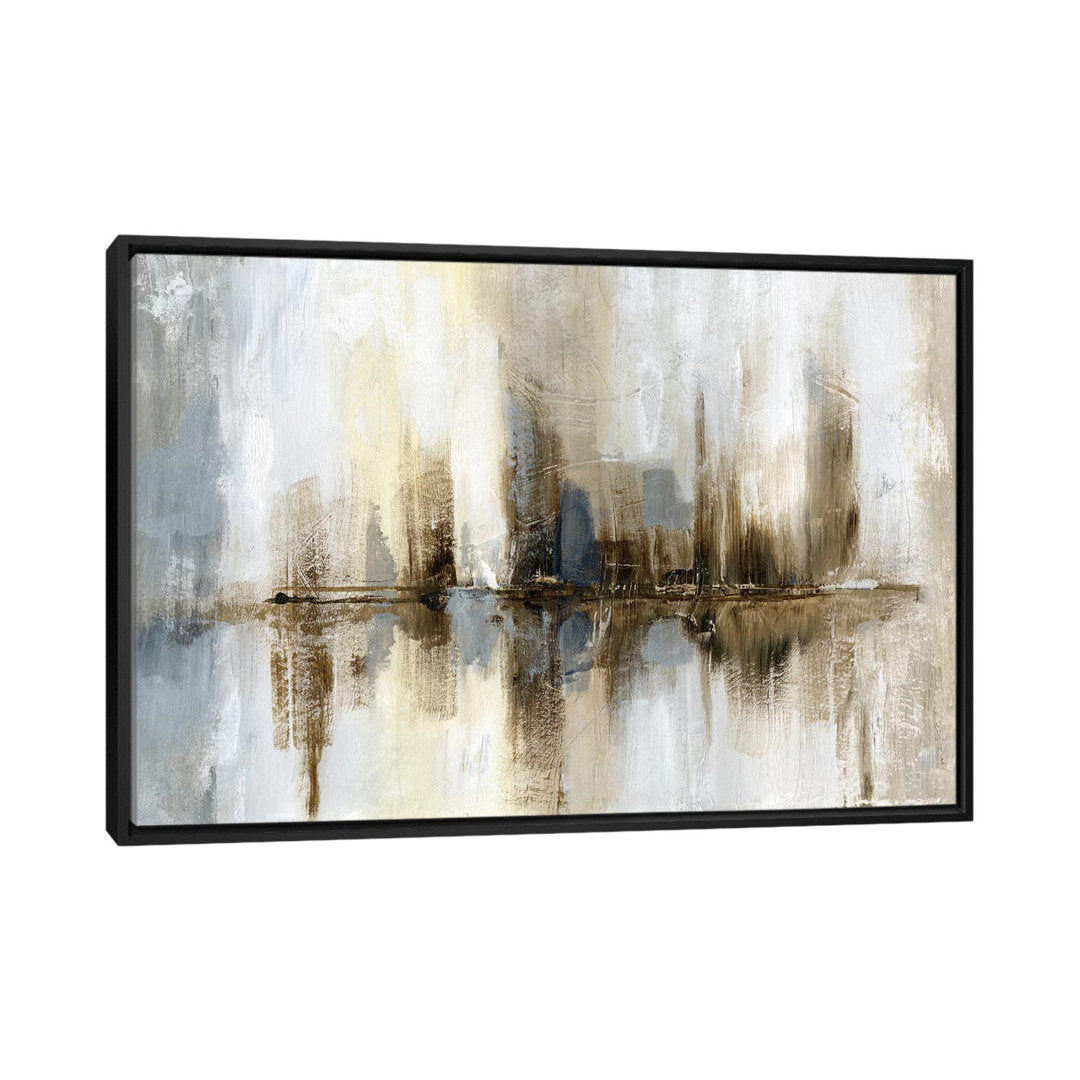 Harbor Lights' Print on Canvas East Urban Home Mat Color: No Mat Size: 8" H x 12" W x 0.75" D Format: Wrapped Canvas