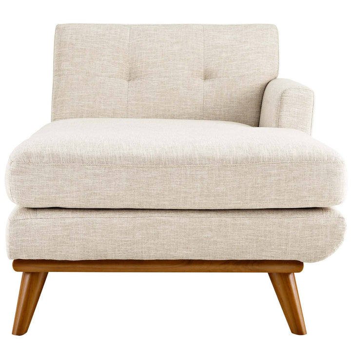 Modway Engage Chaise Modway Upholstery Color: Beige Polyester Blend Orientation: Right Hand Facing