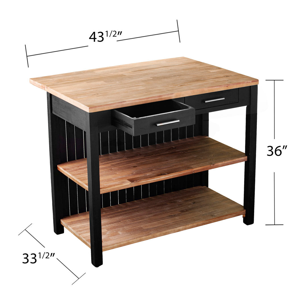 Vandermark Expandable Freestanding Kitchen Island Laurel Foundry Modern Farmhouse®