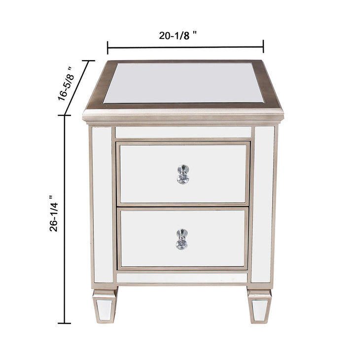 Laurine 2 Drawer Nightstand Everly Quinn