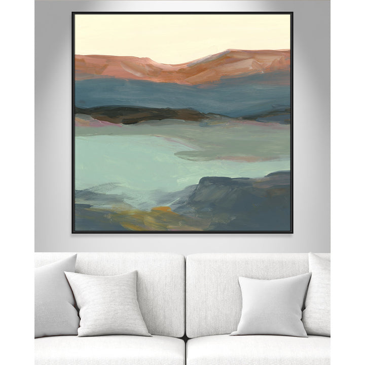Rolling Bluffs by Carol Robinson - Painting Print Joss & Main Size: 46.5" H x 46.5" W x 2" D Format: Black Framed Canvas