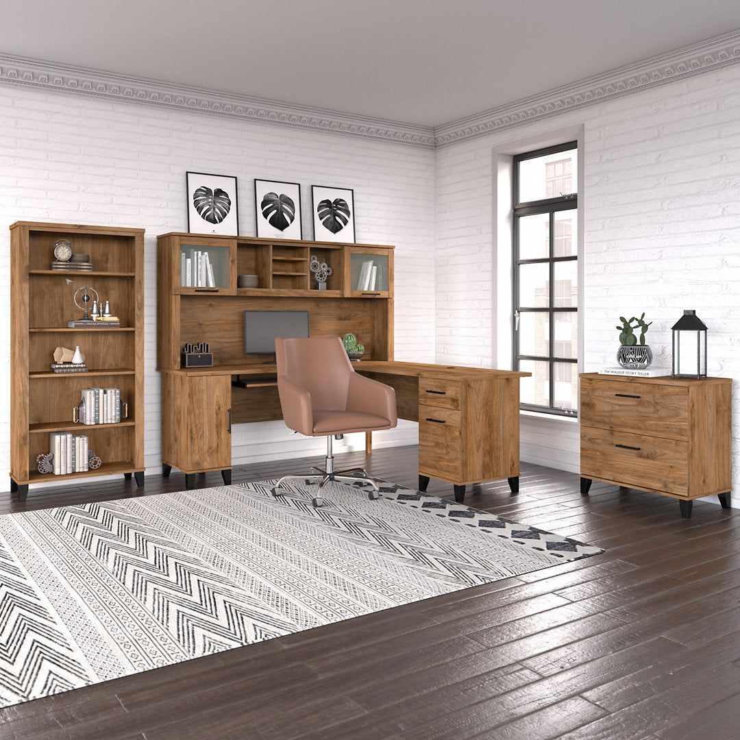 Magomed Bookcase Gracie Oaks Color: Fresh Walnut