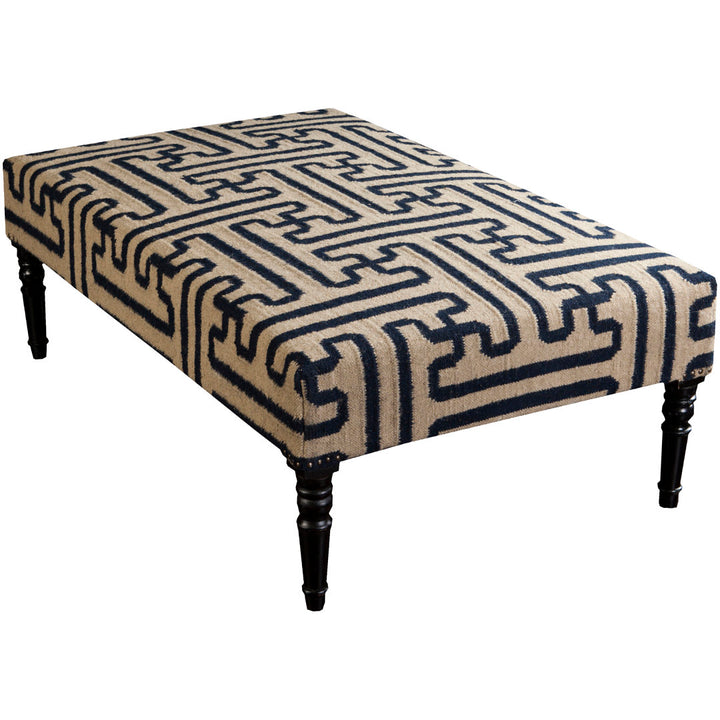 Gilyard 52" Rectangle Geometric Standard Ottoman Langley Street®