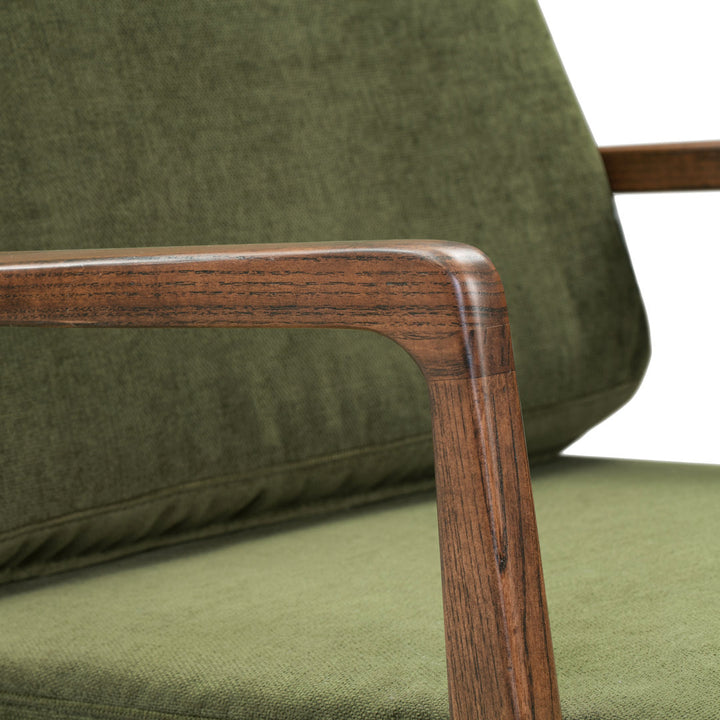 Gabe Fabric Upholstered Lounge Armchair Joss & Main Upholstery Color: Distressed Green Velvet