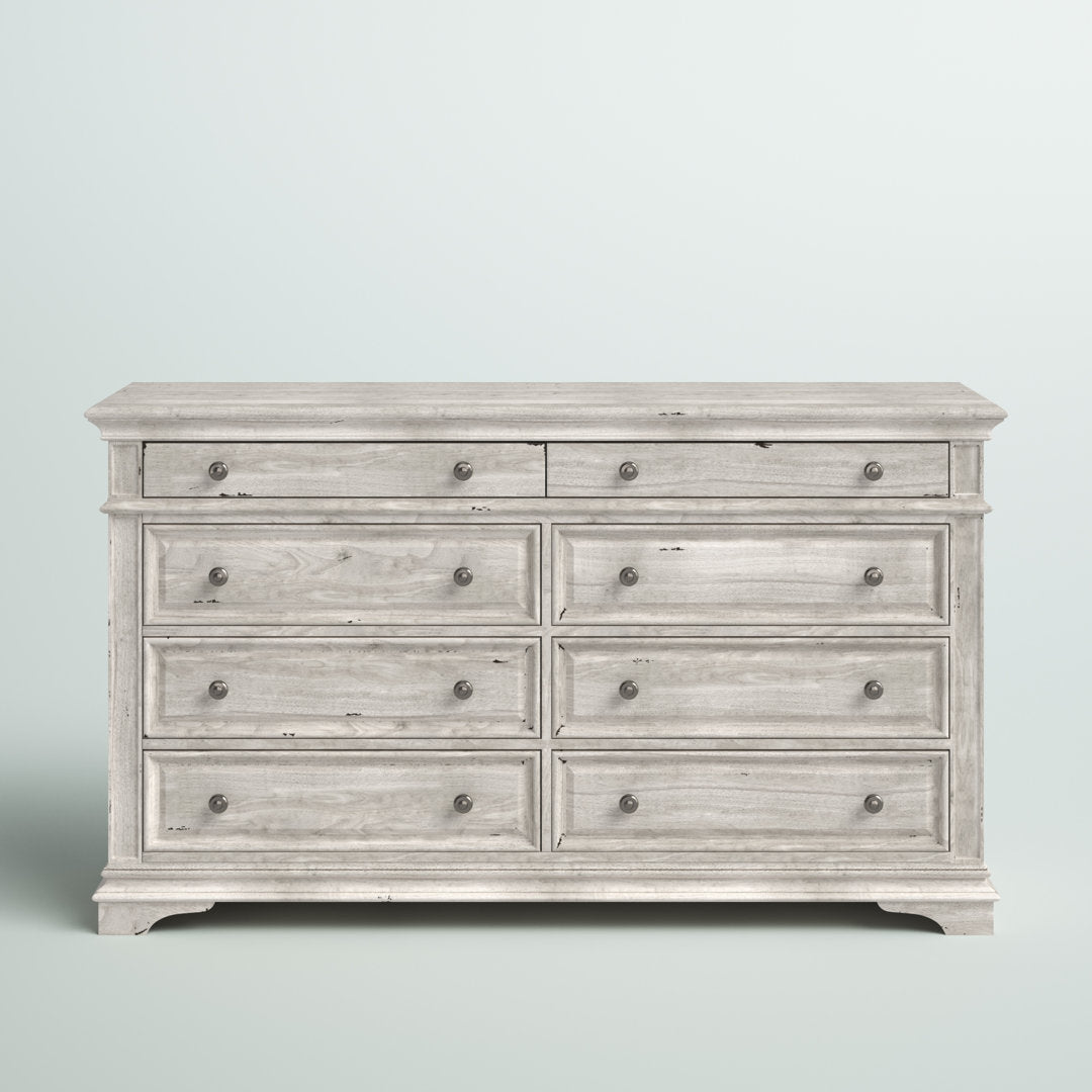 Boyer 8 Drawer 66'' W Double Dresser Laurel Foundry Modern Farmhouse® Color: Rustic Ivory