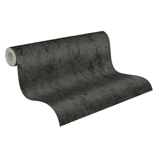 33' L x 21" W Texture Wallpaper Roll 17 Stories Color: Black/Gray Metallic