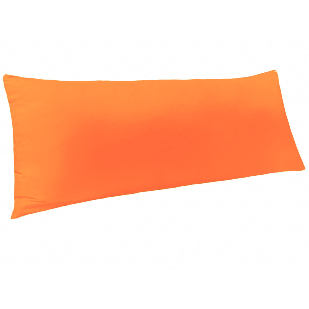 Body Pillow Cover, 1800 Brushed Microfiber Body Pillowcase with Envelope Closure - 20x54 Inches - NTBAY NTBAY Color: Orange