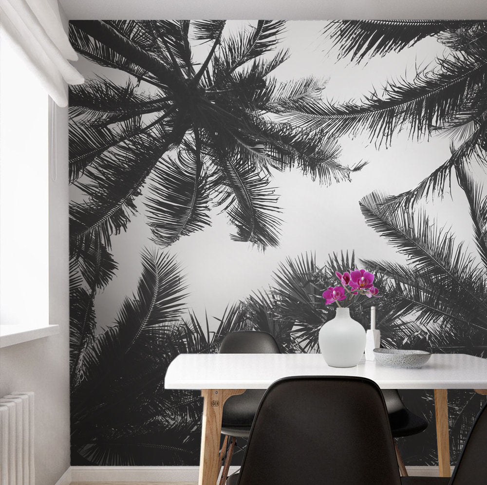 Craney Palm Tree 96" L x 120" W Floral and Botanical Wall Mural (Set of 5) Bayou Breeze