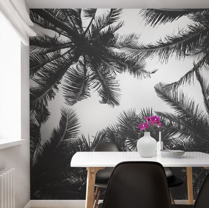 Craney Palm Tree 96" L x 120" W Floral and Botanical Wall Mural (Set of 5) Bayou Breeze