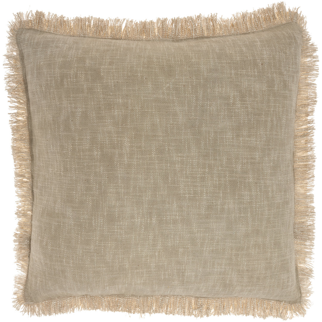 Square Cotton Pillow Cover & Insert Nicole Curtis Color: Taupe