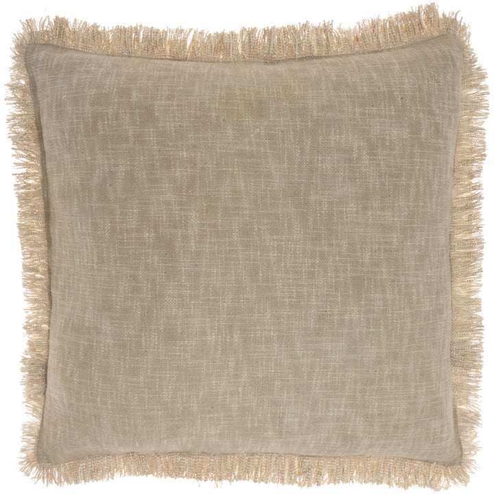 Square Cotton Pillow Cover & Insert Nicole Curtis Color: Taupe