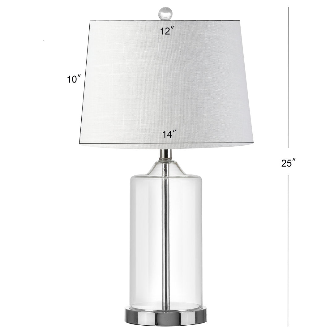 Coursey 25" Chrome Table Lamp Darby Home Co