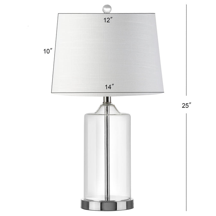 Coursey 25" Chrome Table Lamp Darby Home Co