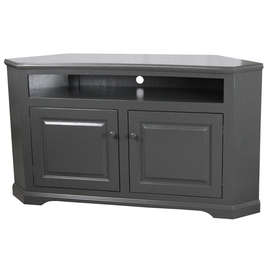 Inouye Solid Wood Corner TV Stand for TVs up to 65" Highland Dunes Color: Gray