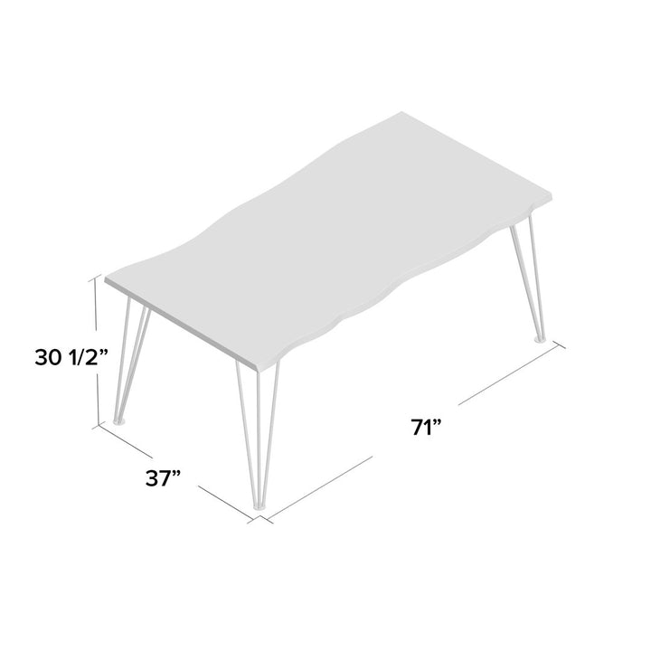 Donny Solid Wood Dining Table Ivy Bronx