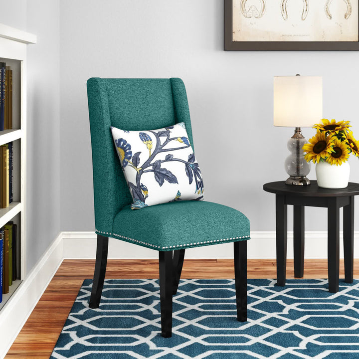 Modway Baron Dining Chair Modway Upholstery Color: Teal Plainweave