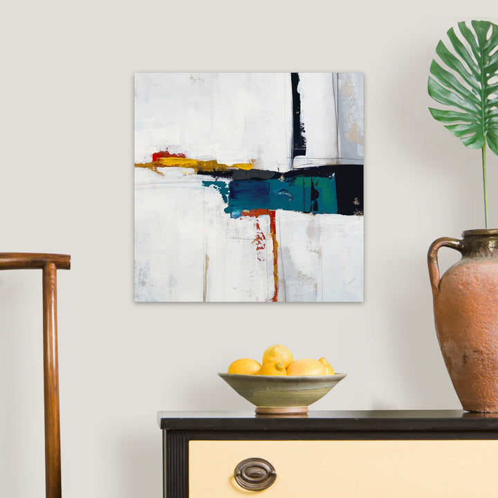 Seconds of Circumstance II by Sydney Edmunds - Painting Print on Canvas Mercury Row® Size: 20" H x 20" W Format: Wrapped Canvas