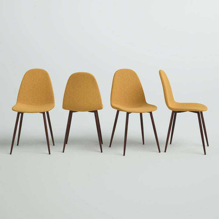 Axia Side Chair (Set of 4) Wade Logan® Upholstery Color: Mustard