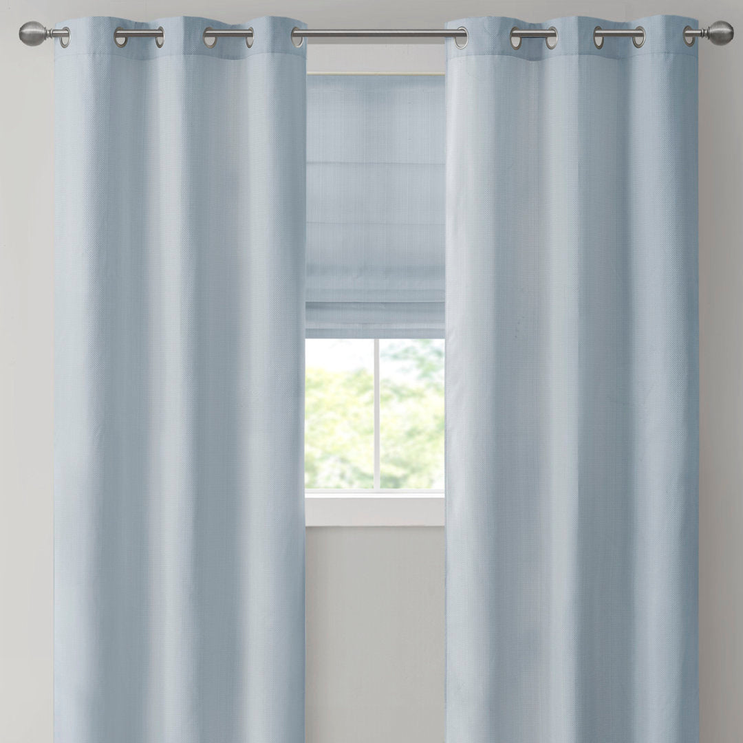 Galen Basketweave Cordless Room Darkening Roman Shade Madison Park Length & Width: 27"W x 64"L