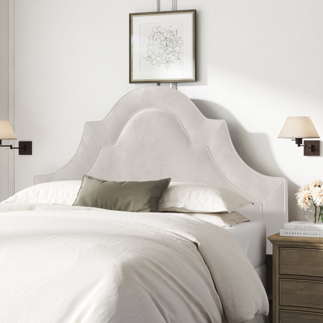 McAfee Velvet Upholstered Panel Headboard Kelly Clarkson Home Size: California King Upholstery: Bella Light Gray Performance Velvet