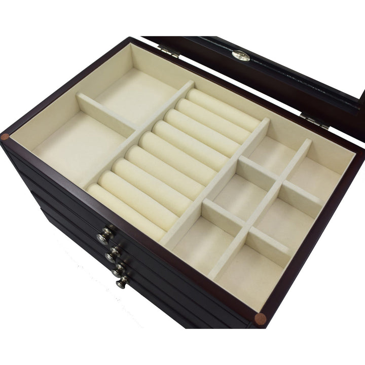 Elegant Jewelry Box Charlton Home® Finish: Java