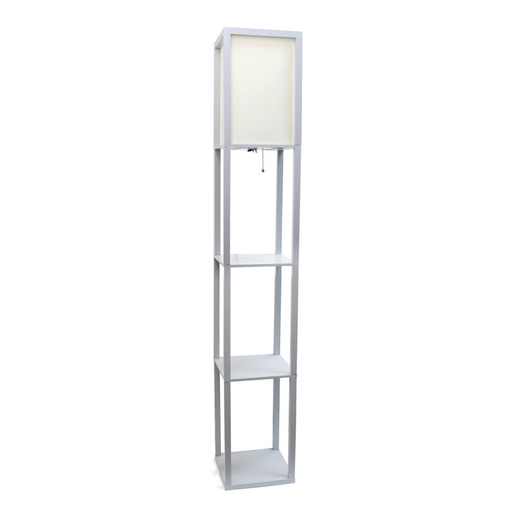 Abeyta 62.75" Column Floor Lamp Mercury Row® Teen Bulb Included: No, Base Finish: Gray