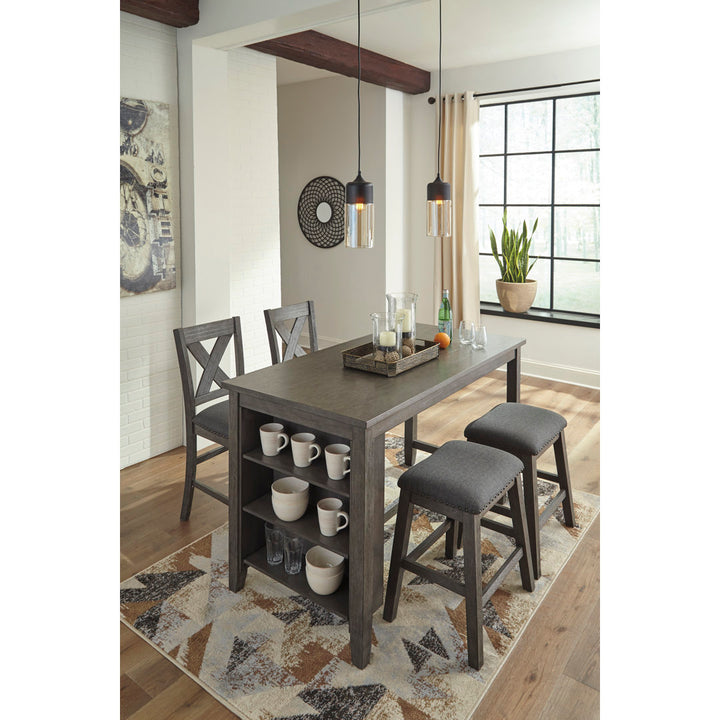 Heng Counter Height 60" Dining Table Gracie Oaks