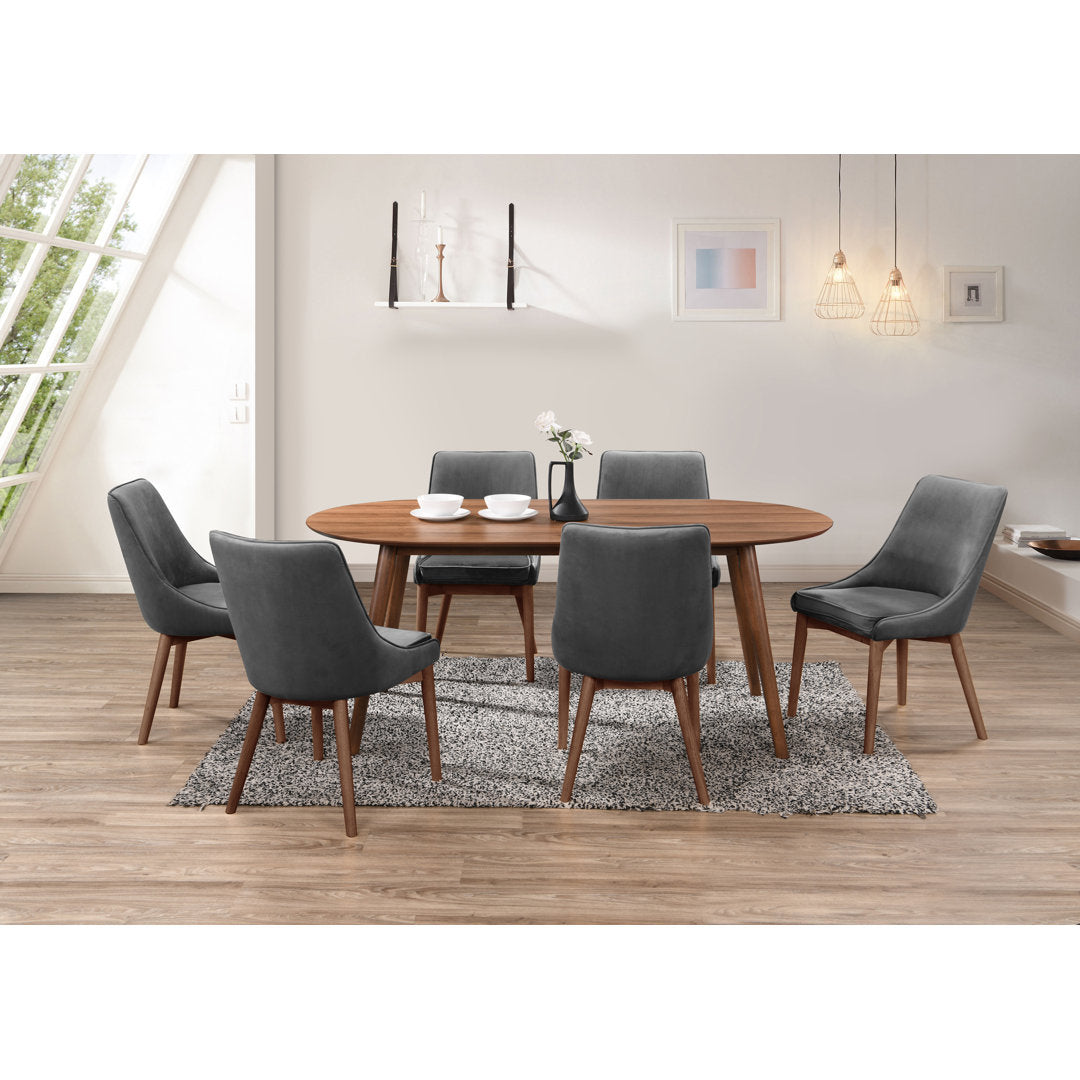 Bray 35" Solid Oak Dining Table AllModern Color: Walnut
