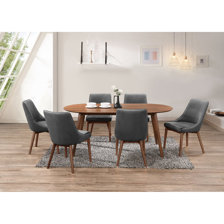 Bray 35" Solid Oak Dining Table AllModern Color: Walnut