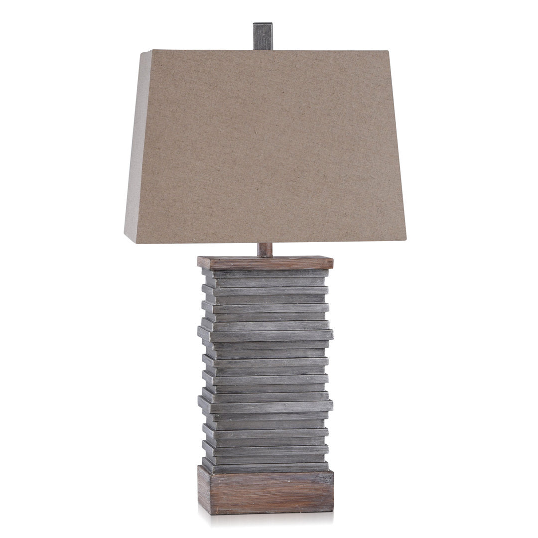 Khamara 31'' Slate Grey, Brown Table Lamp Gracie Oaks