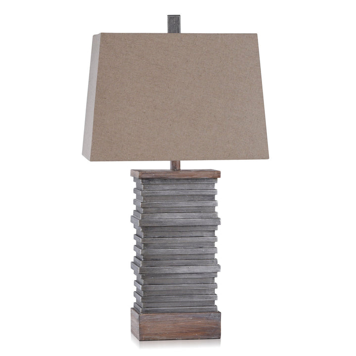 Khamara 31'' Slate Grey, Brown Table Lamp Gracie Oaks
