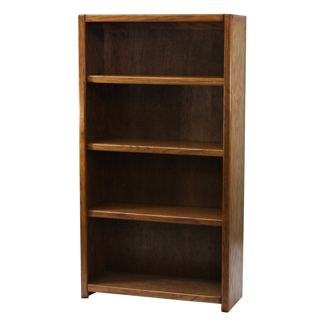 Conner 60" H x 32" W Solid Wood Standard Bookcase Loon Peak® Color: Brown