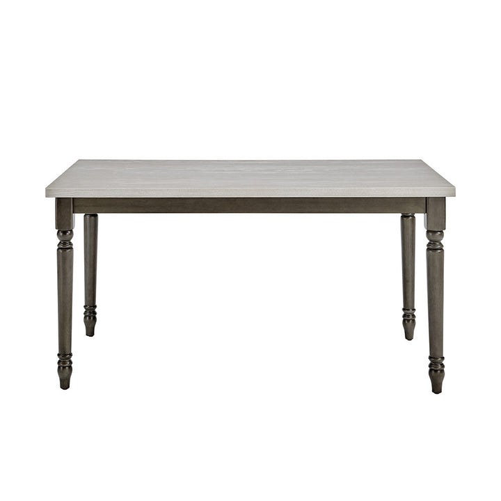 Io 60" Two Tone Solid Wood Farmhouse Dining Table Laurel Foundry Modern Farmhouse® Color: Smokey White Top/Gray Base