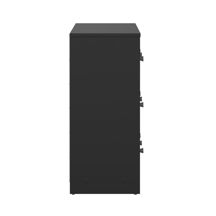 Guilford 6 Drawer 56.34" W Double Dresser Wade Logan® Color: Black
