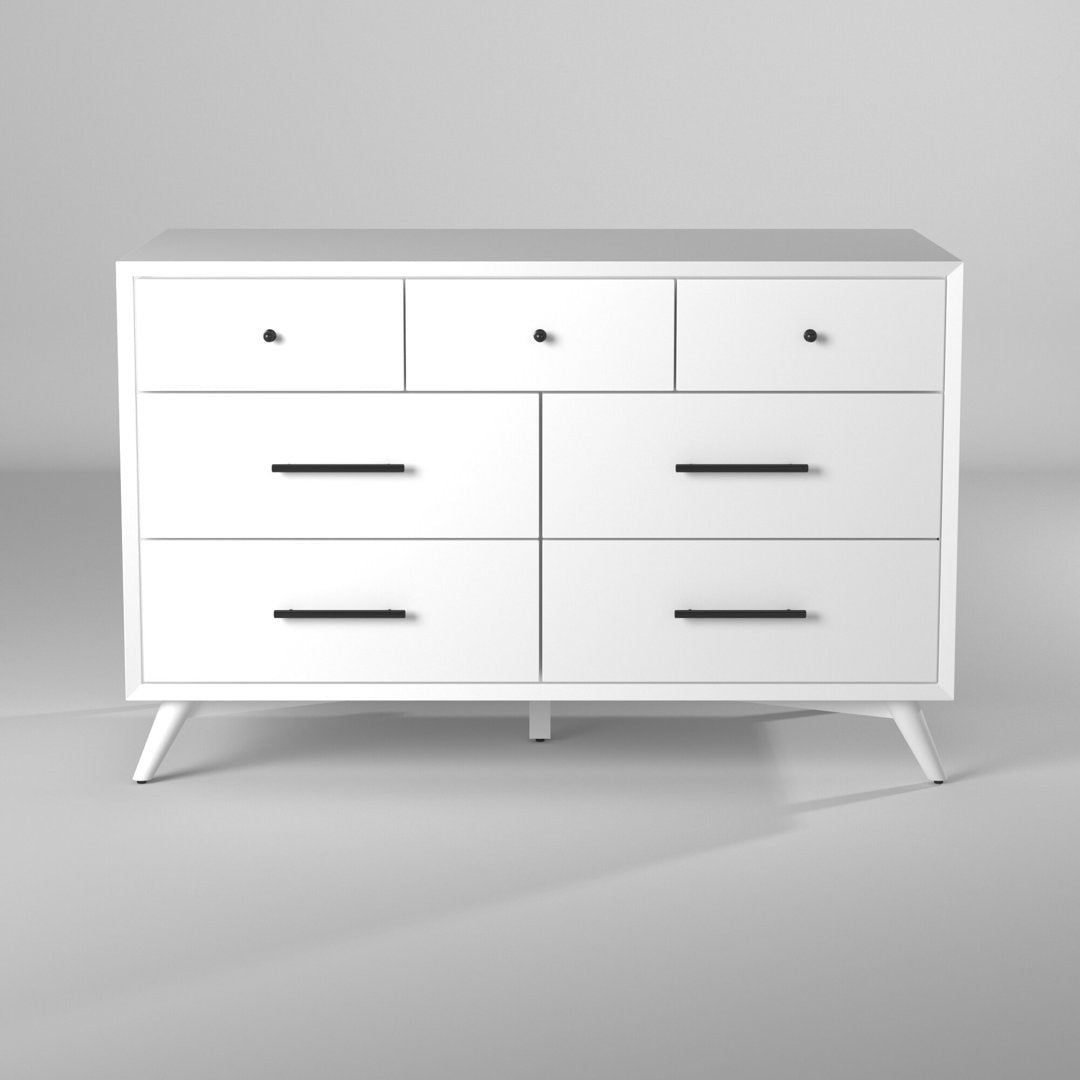 Williams 7-Drawer Dresser AllModern Color (Frame/Drawer): White