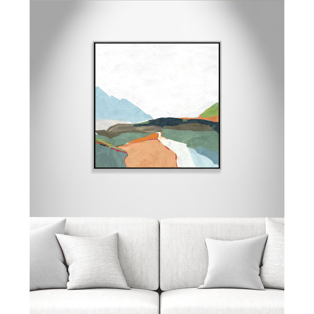 April Morning - Floater Frame Painting on Canvas Joss & Main Size: 31.5" H x 31.5" W x 2" D Format: Silver