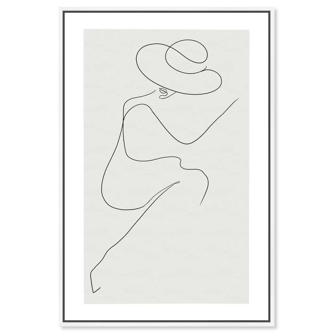 Fashion and Glam Sunday in The Park Accessories - Graphic Art on Canvas Oliver Gal Prints Size: 30" H x 20" W Format: White Framed