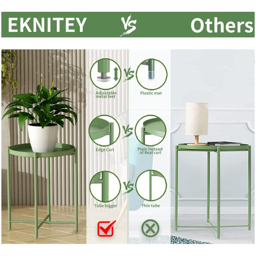 Aizaiah Iron Tray Top End Table Ivy Bronx