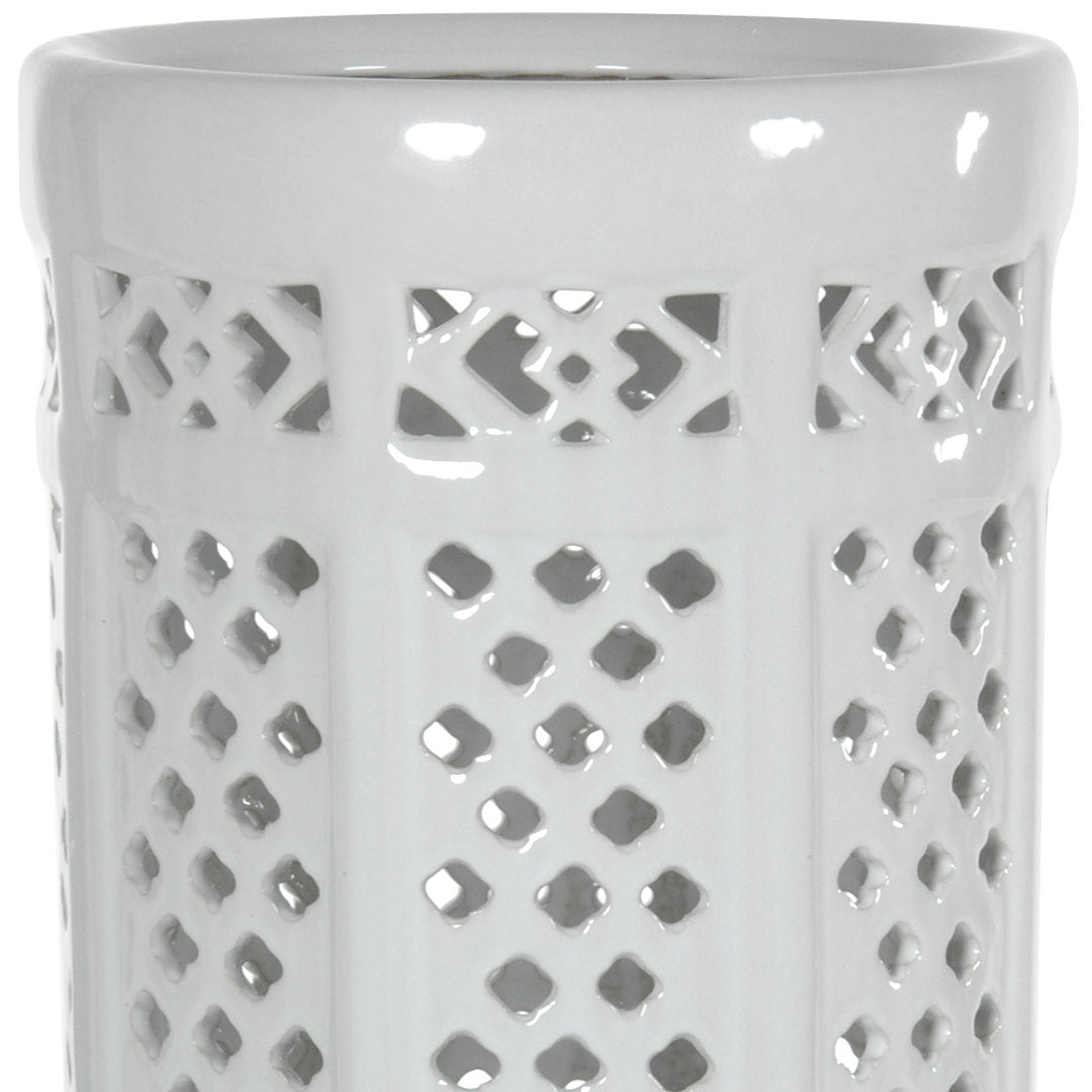 Carved Lattice Decorative Umbrella Stand Dakota Fields