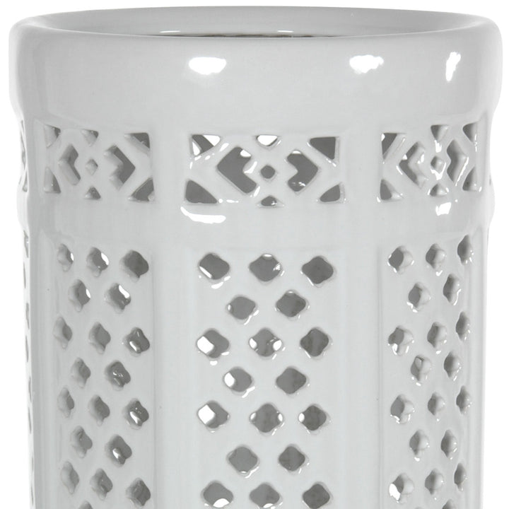 Carved Lattice Decorative Umbrella Stand Dakota Fields