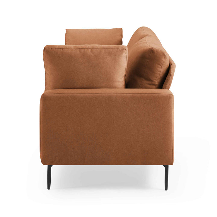 Jeses MINIMORE Modern Style Etta 84.3" Mid-Century Modern Design Sofa Corrigan Studio® Fabric: Curry Polyester Blend