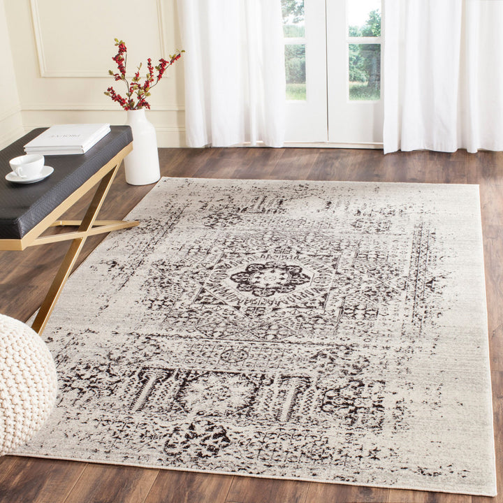 Highworth Oriental Ivory/Black Area Rug Trent Austin Design® Rug Size: Rectangle 8' x 10'