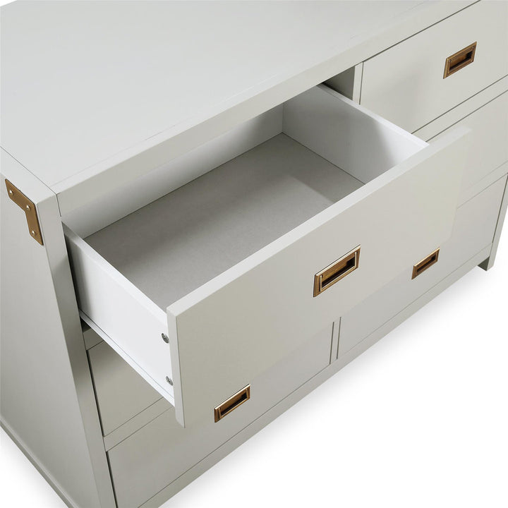 Hubble 6 Drawer Double Dresser Viv + Rae™ Color: Gray
